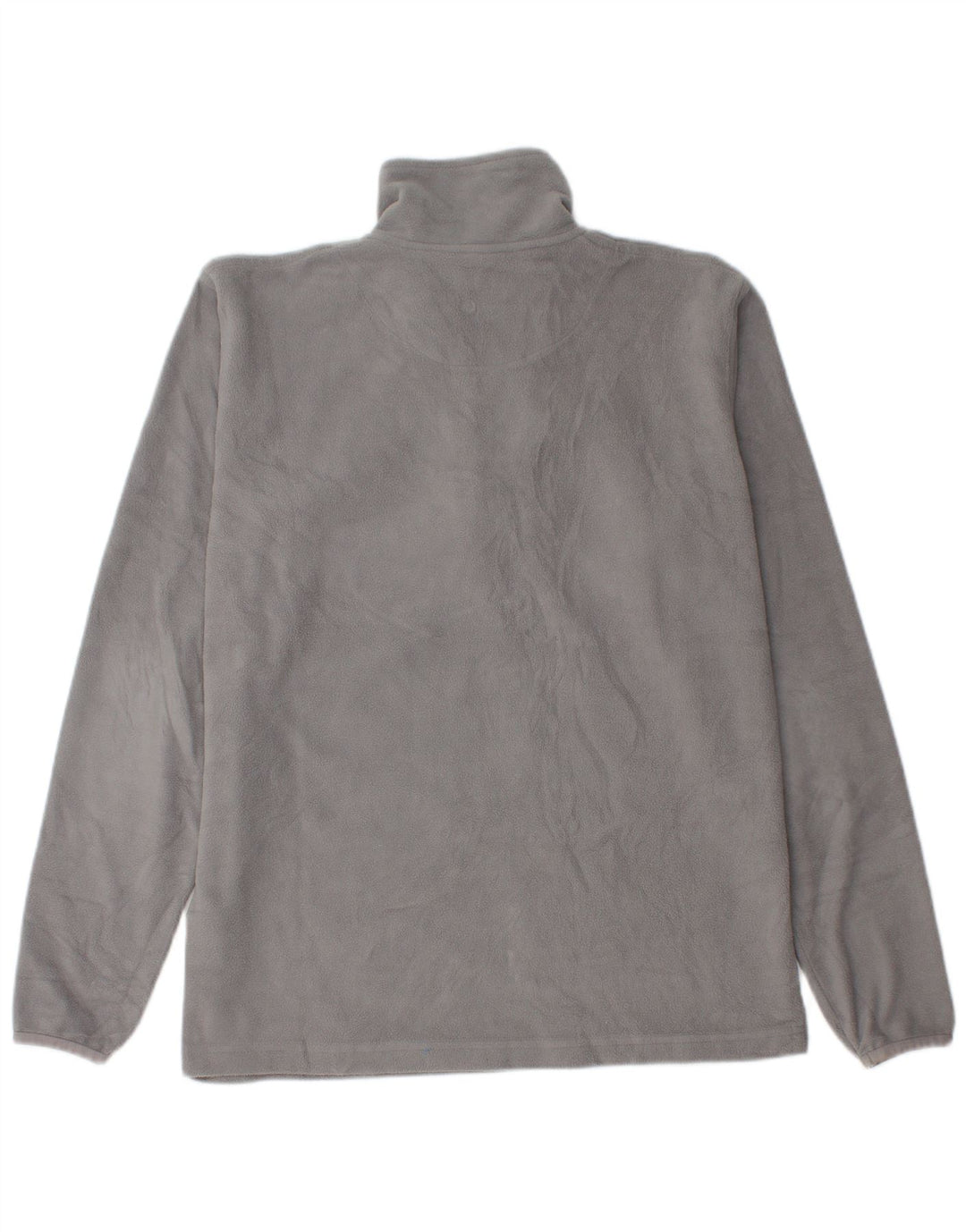Maglione in pile da uomo Lotto con zip e collo grande in poliestere grigio