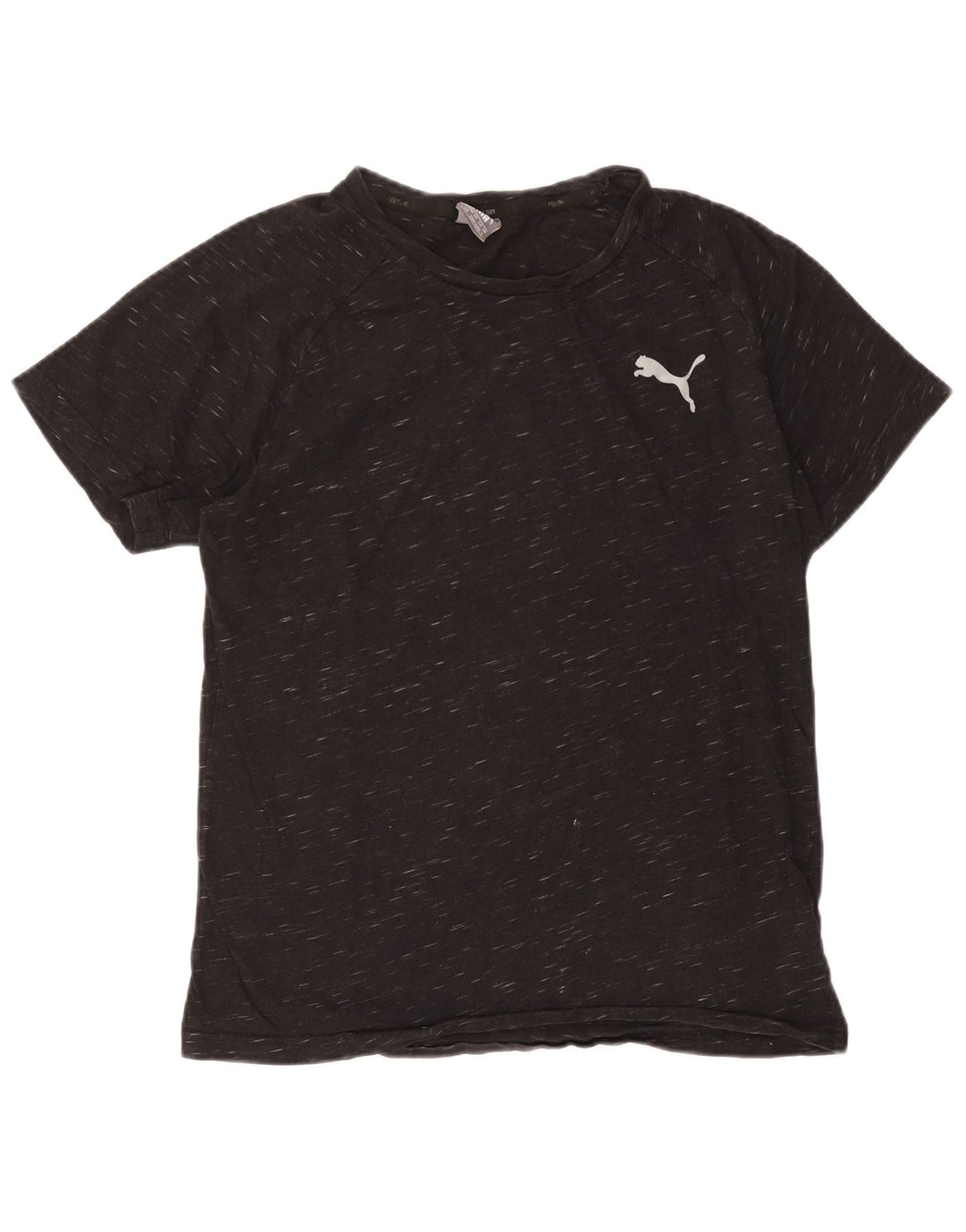 T-shirt da uomo Puma Top Large in cotone chiazzato grigio