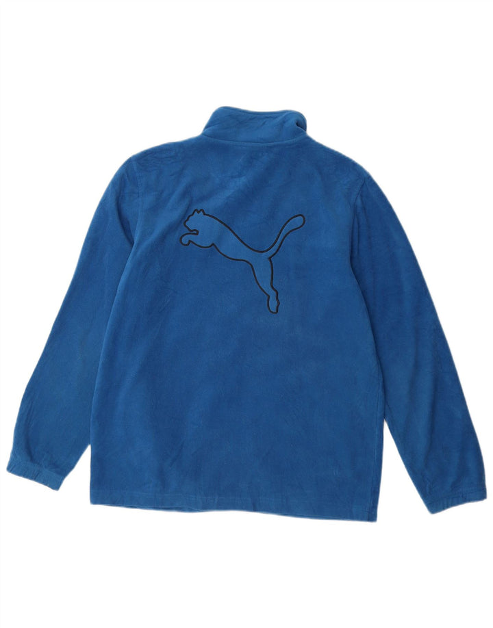 Giacca in pile PUMA da ragazzo 12-13 anni Large Blu in poliestere