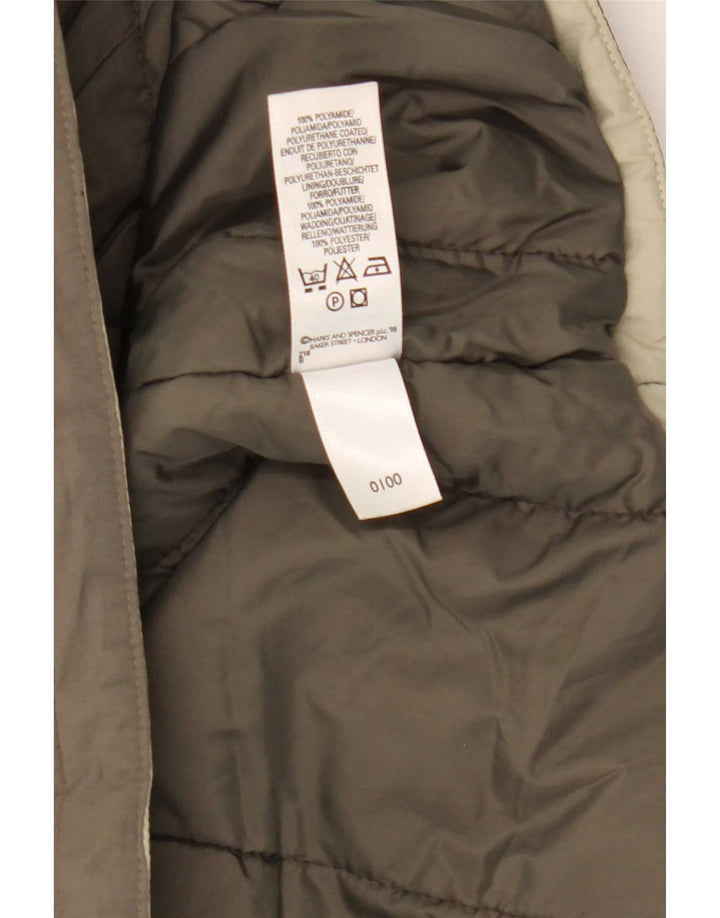 Gilet imbottito da uomo Marks & Spencer UK 42 XL kaki poliammide