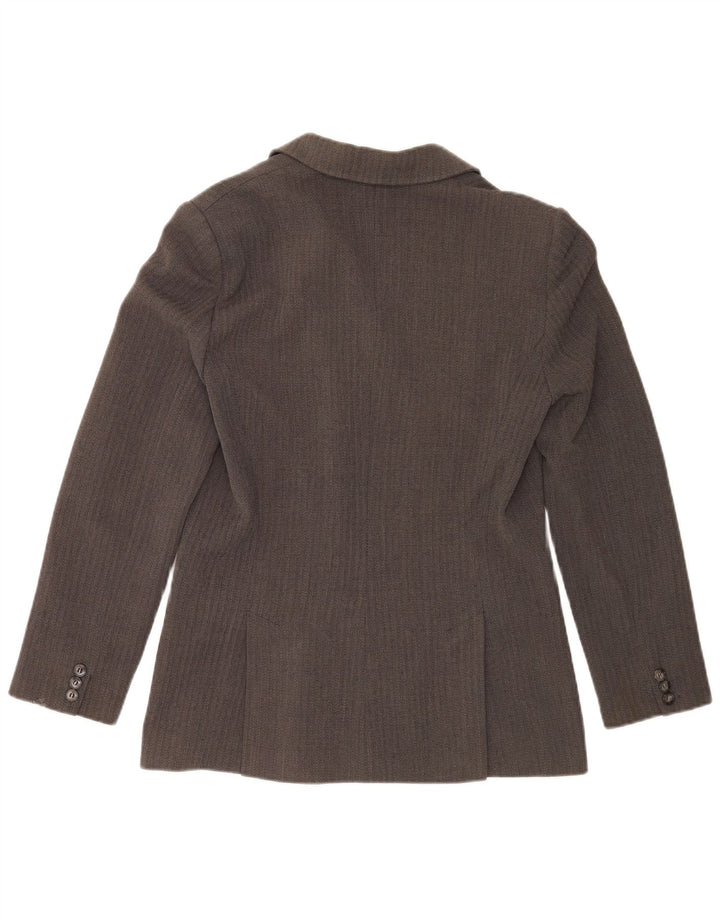 Giacca blazer da weekend da donna Max Mara UK 16 Large Grey Chevron