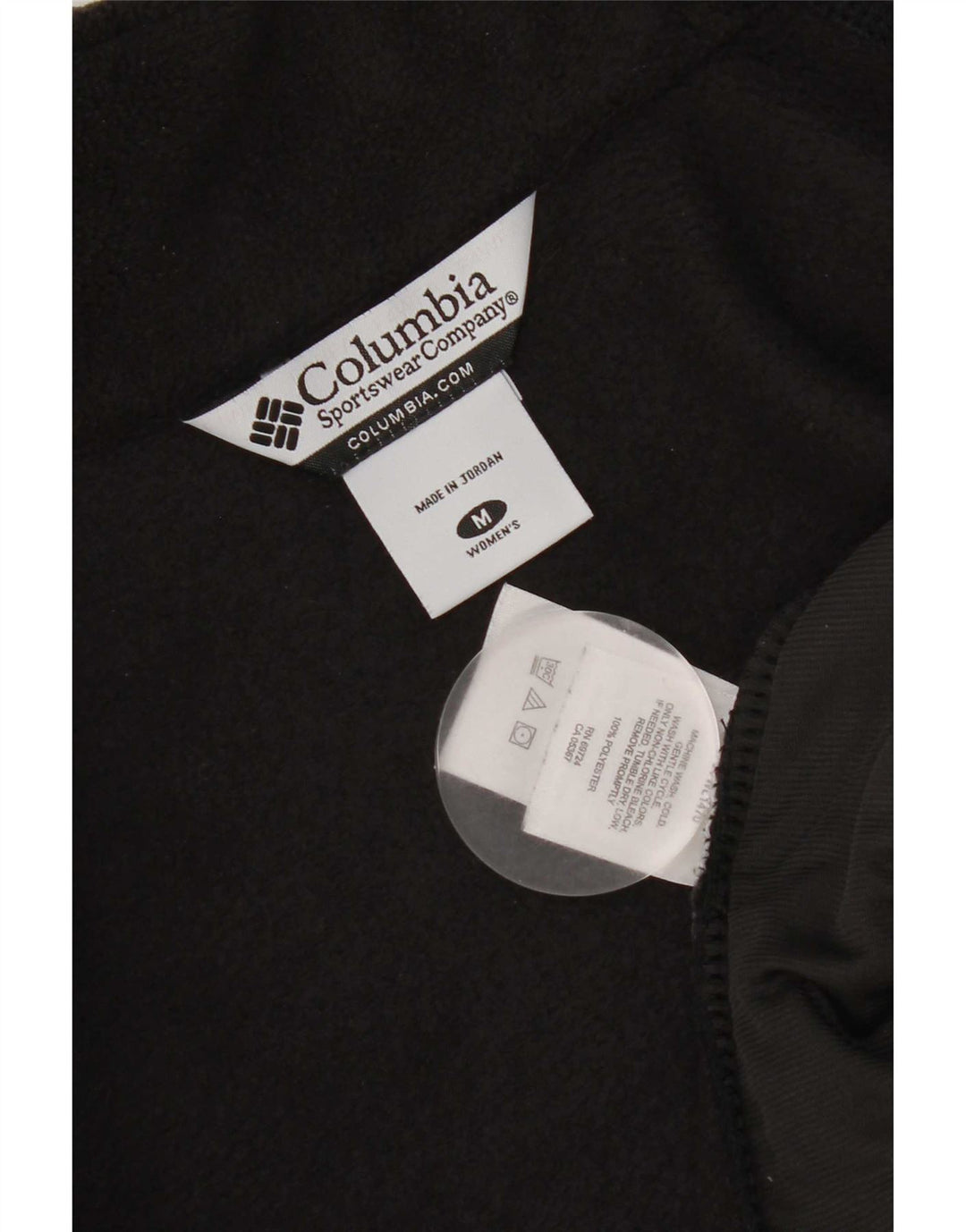 Gilet in pile da donna Columbia UK 12 medio nero poliestere
