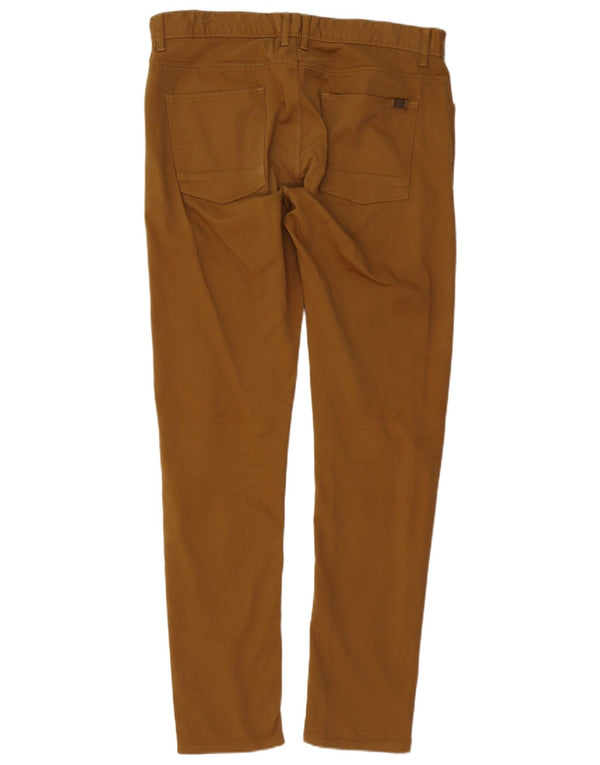 Pantaloni casual skinny da uomo Zara EU 46 XL W36 L32 Cotone marrone