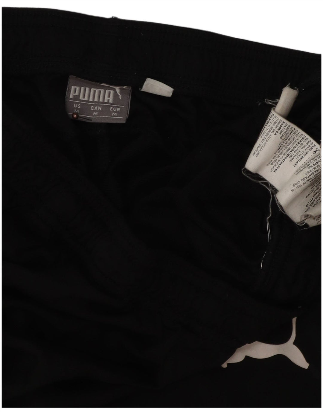 Pantaloni da tuta slim da uomo Puma Medium Black Poliestere Sport