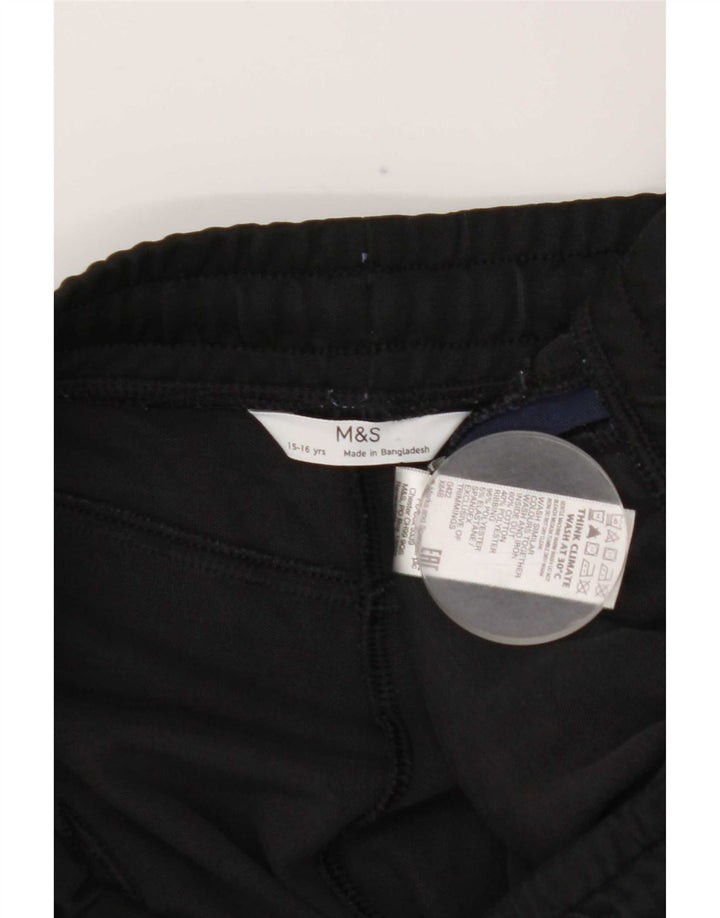 Pantaloni da tuta da ragazzo Marks & Spencer Joggers 15-16 anni neri