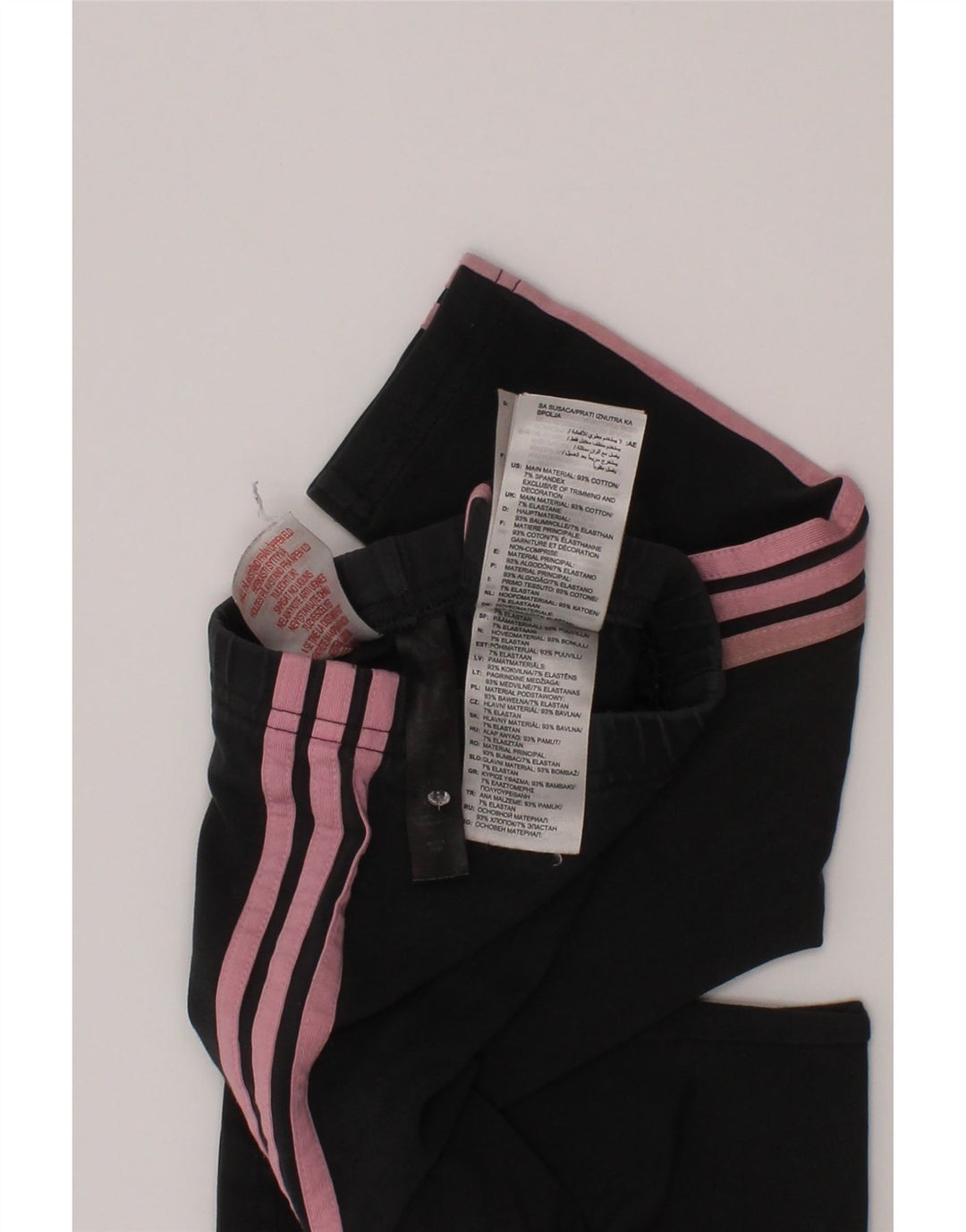 Leggings Adidas Bambina 3-4 Anni Cotone Grigio