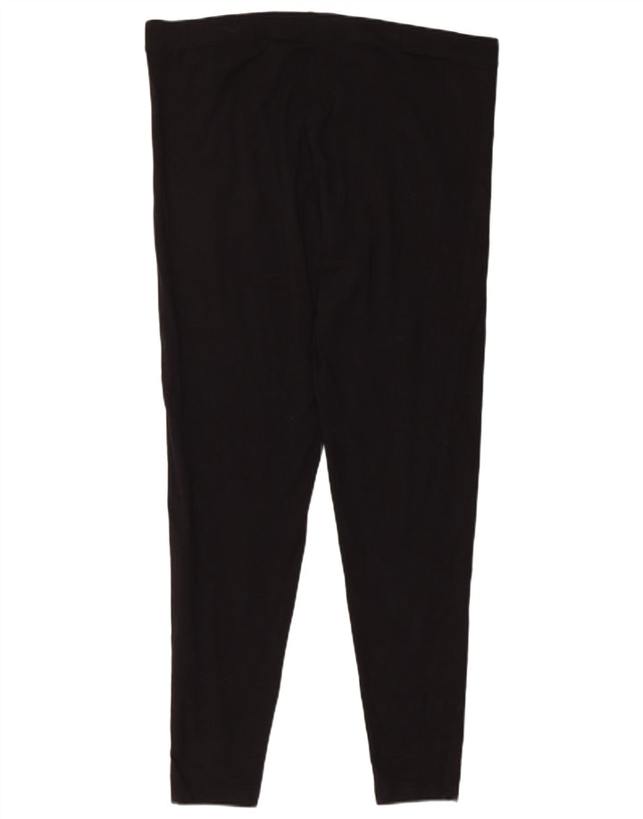 MARKS & SPENCER Womens Leggings UK 18 XL Black Cotton