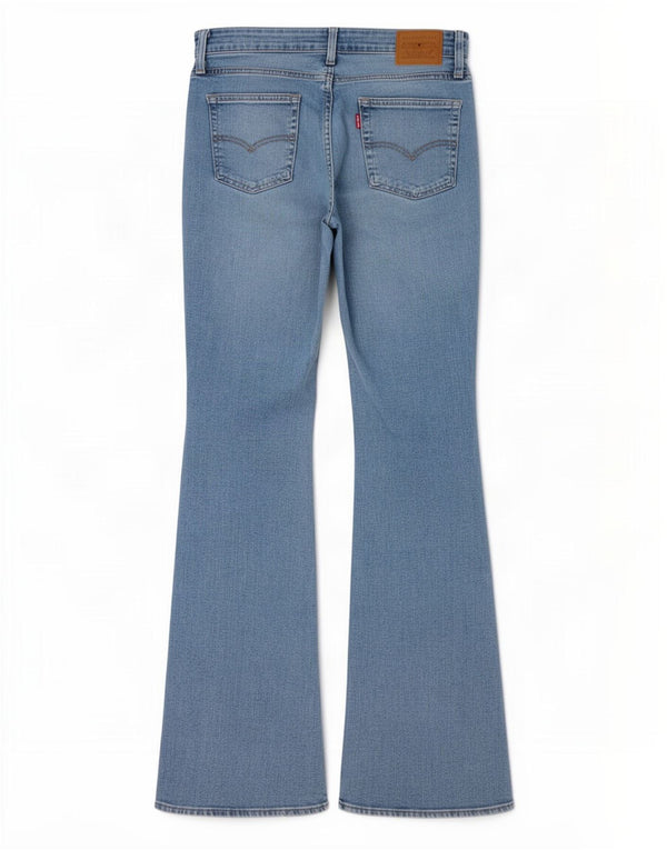 Jeans Levi's da donna 726 a vita alta svasati W29 L32 cotone blu