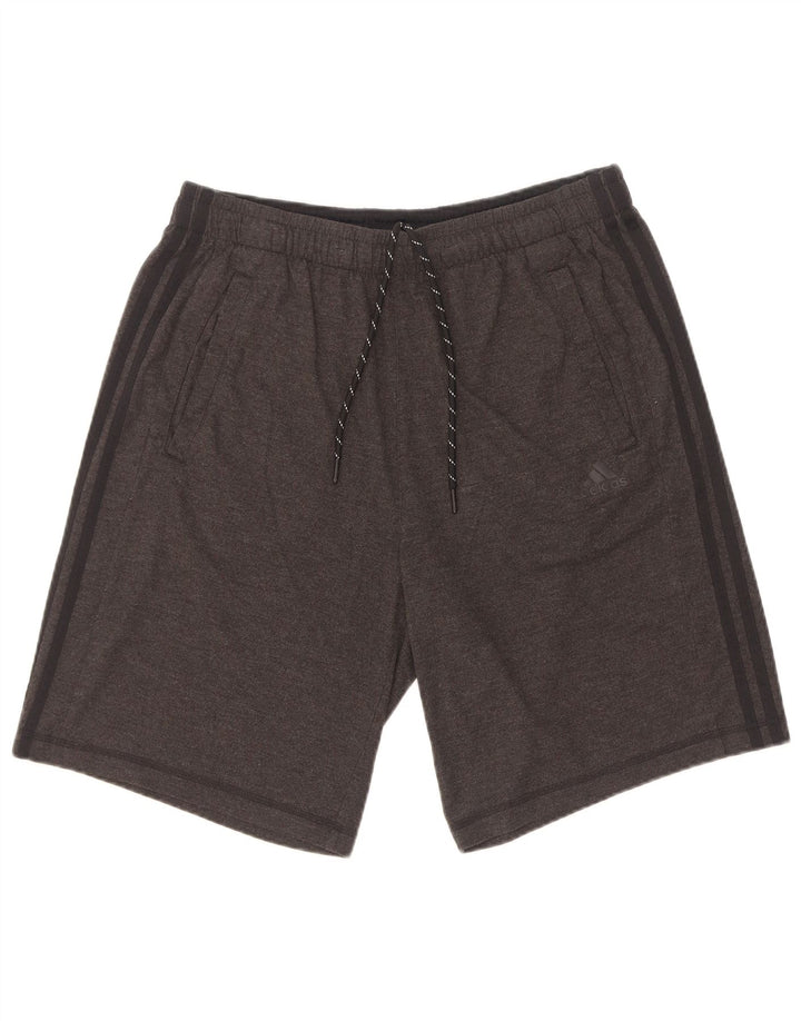 Pantaloncini sportivi Adidas Climalite da uomo di grandi dimensioni in cotone grigio