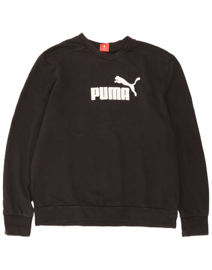 Felpa grafica da uomo Puma Jumper 2XL cotone nero