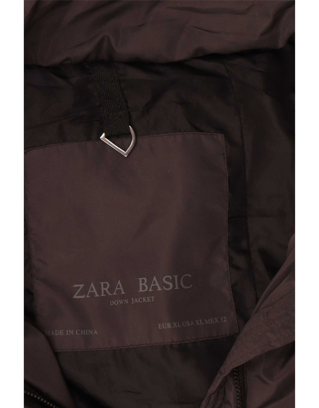 Giacca imbottita da donna Zara UK 18 XL poliestere nero