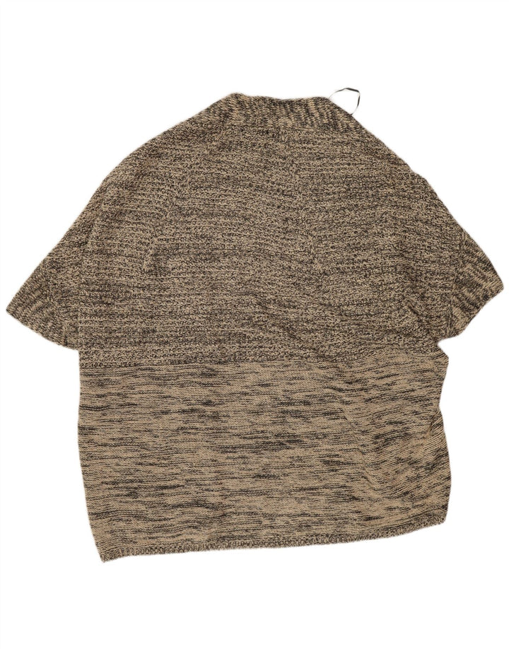 Maglione poncho da donna Massimo Dutti UK 14 grigio medio chiazzato