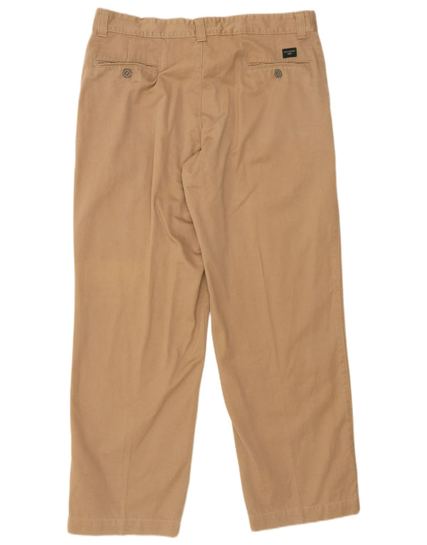 DOCKERS Pantaloni chino dritti kaki da uomo W36 L32 Beige