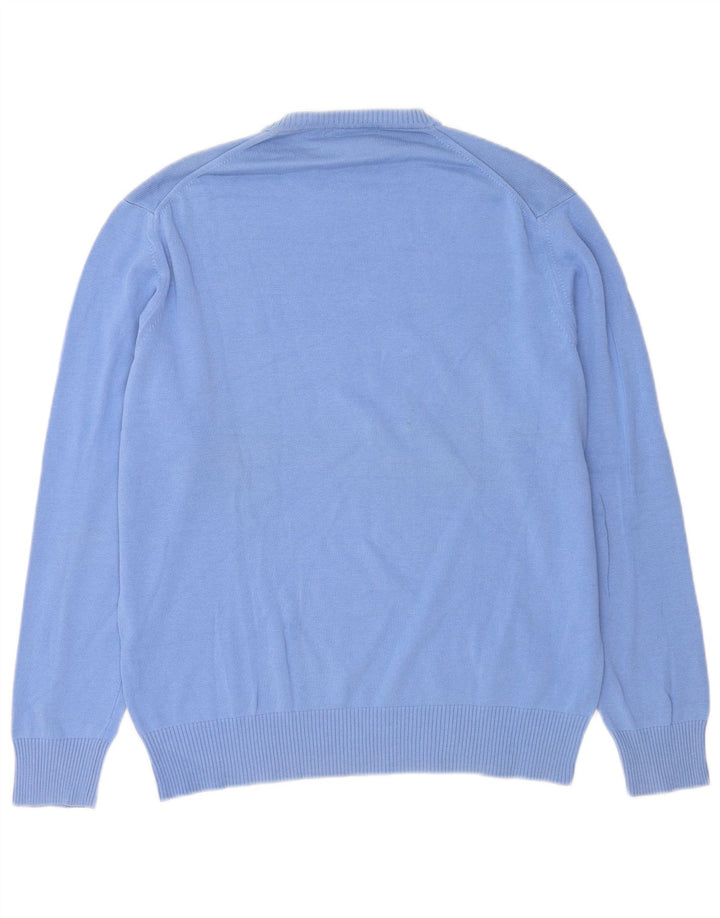 Maglione maglione girocollo da uomo Zara XL in cotone blu