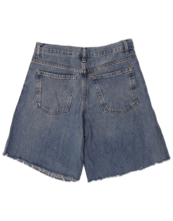 Pantaloncini di jeans a vita alta da donna Zara EU 36 XS W26 Blu