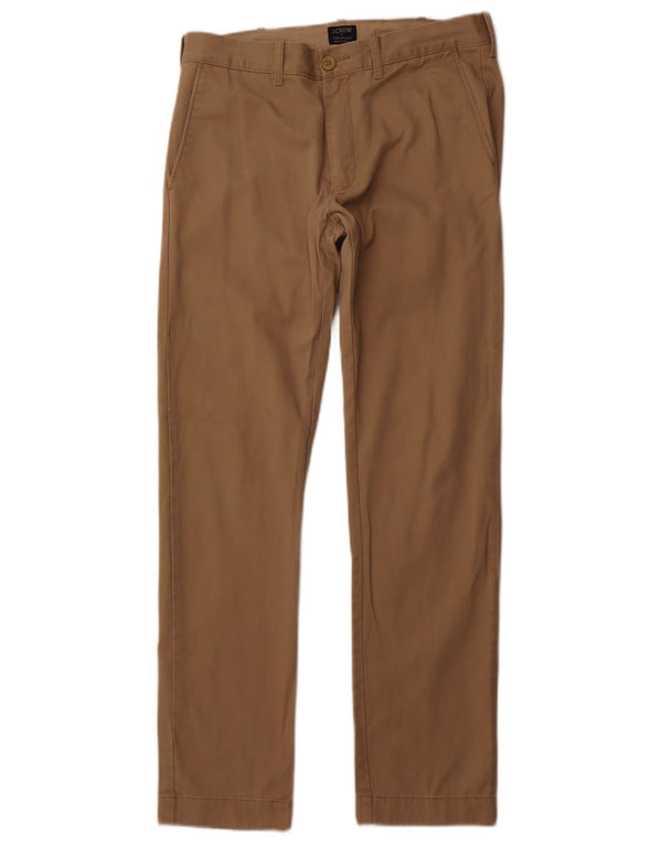 J. CREW Pantaloni chino slim da uomo The Driggs W30 L32 in cotone beige
