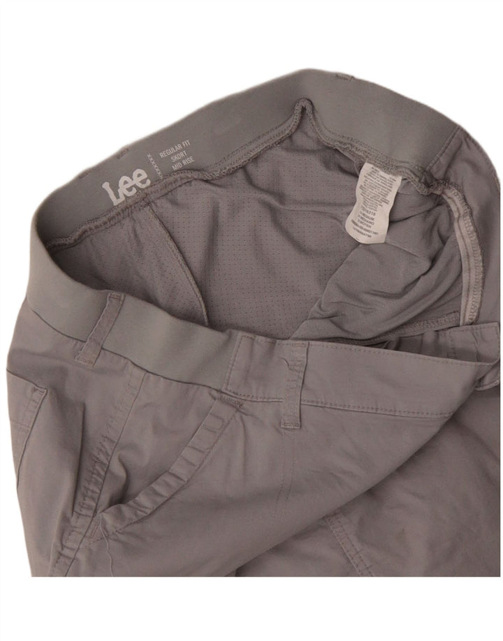 Gonna cargo LEE da donna Skort vestibilità regolare a vita media US 14 XL W36 cotone grigio