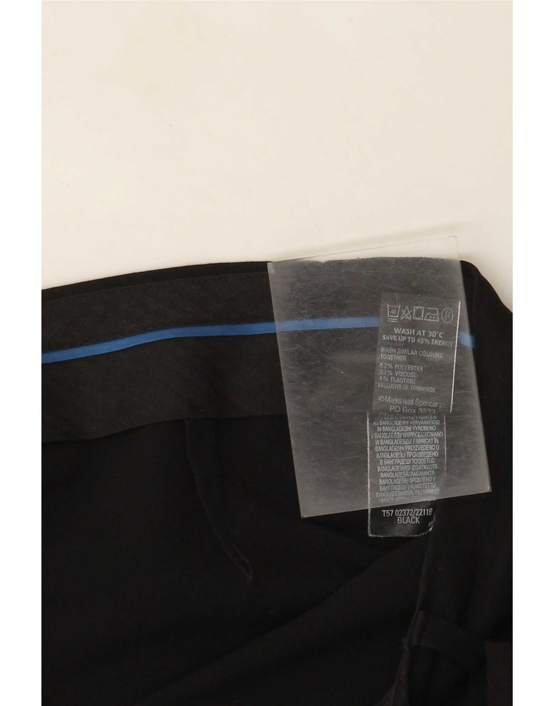 Pantaloni da abito bootcut da donna Marks & Spencer UK 14 Large W34 L28 Nero