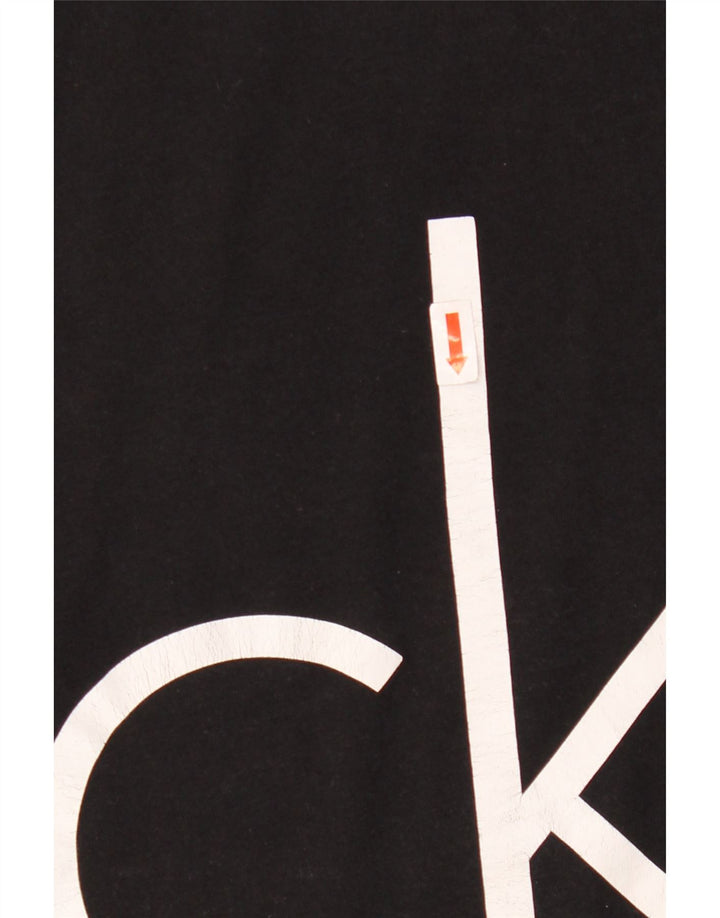 T-shirt grafica da uomo Calvin Klein grande nera
