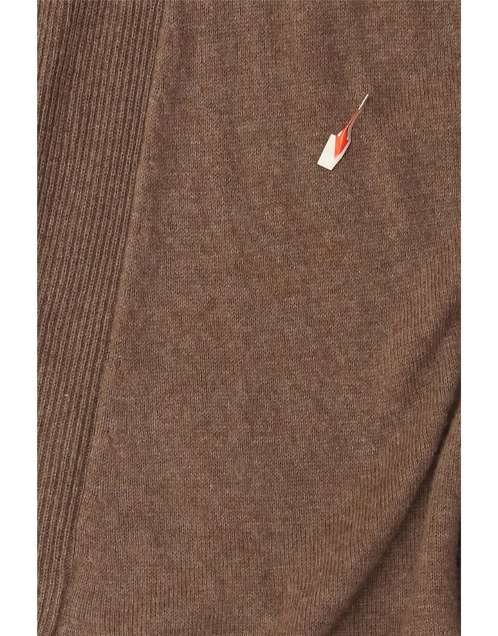 Abito maglione da donna Marks & Spencer UK 14 Cotone marrone medio