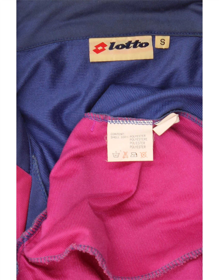 Giacca da tuta da uomo vestibilità ampia Lotto, piccola, in poliestere color block blu