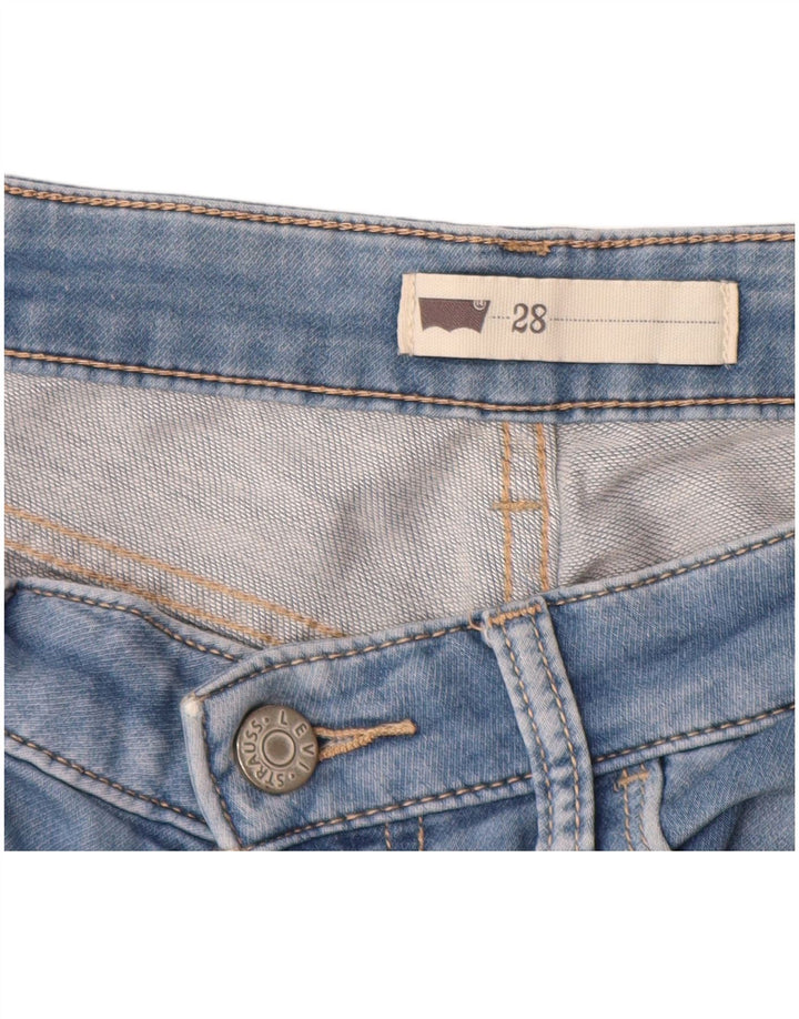 Pantaloncini di jeans Bermuda da donna Levi's W28 Blu medio