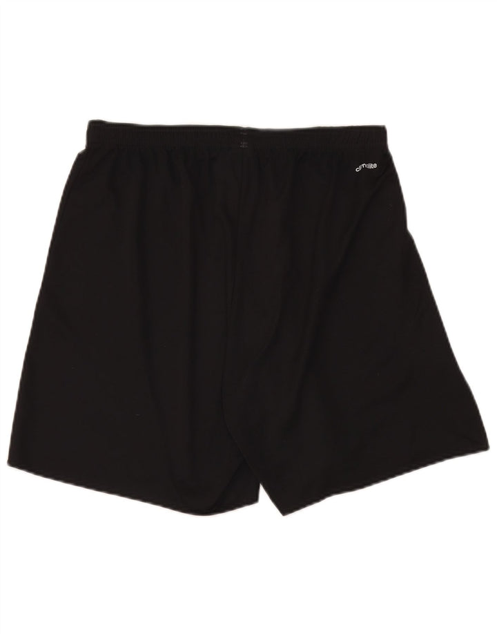 Pantaloncini sportivi Adidas Climalite da uomo grandi in poliestere nero