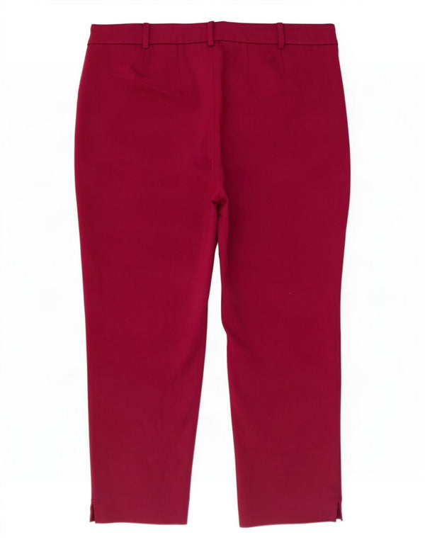 Pantaloni corti slim da donna Marks & Spencer UK 16 Large W38 L24 Maroon