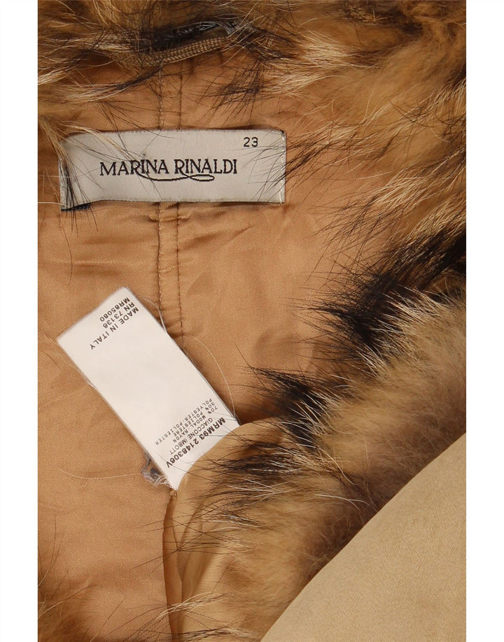 Cappotto da donna Marina Rinaldi taglia 23 Rayon beige medio