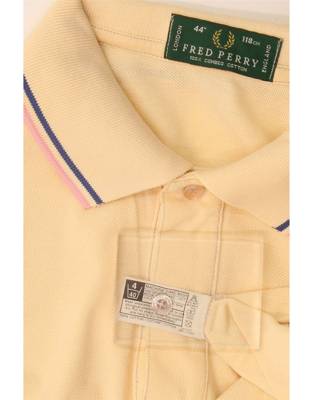 Polo da uomo FRED PERRY in cotone beige medio
