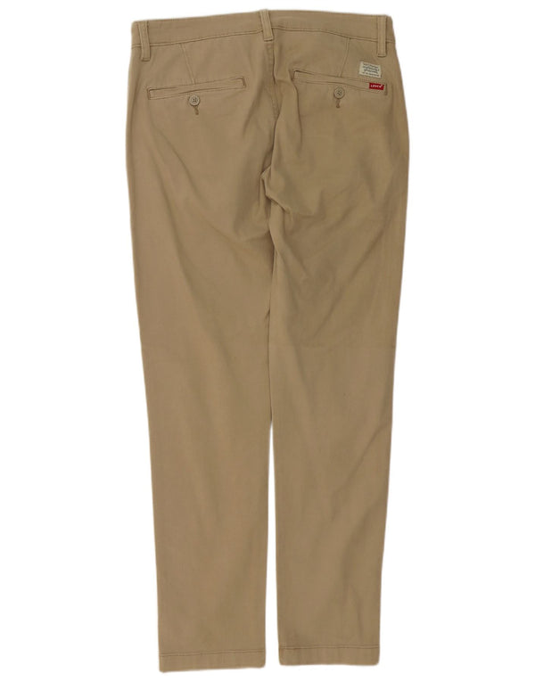Pantaloni chino slim affusolati da uomo LEVI'S W30 L30 in cotone beige