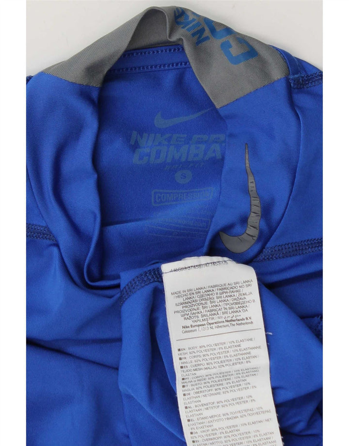 Maglia Nike Dri Fit da uomo a manica lunga piccola in poliestere blu