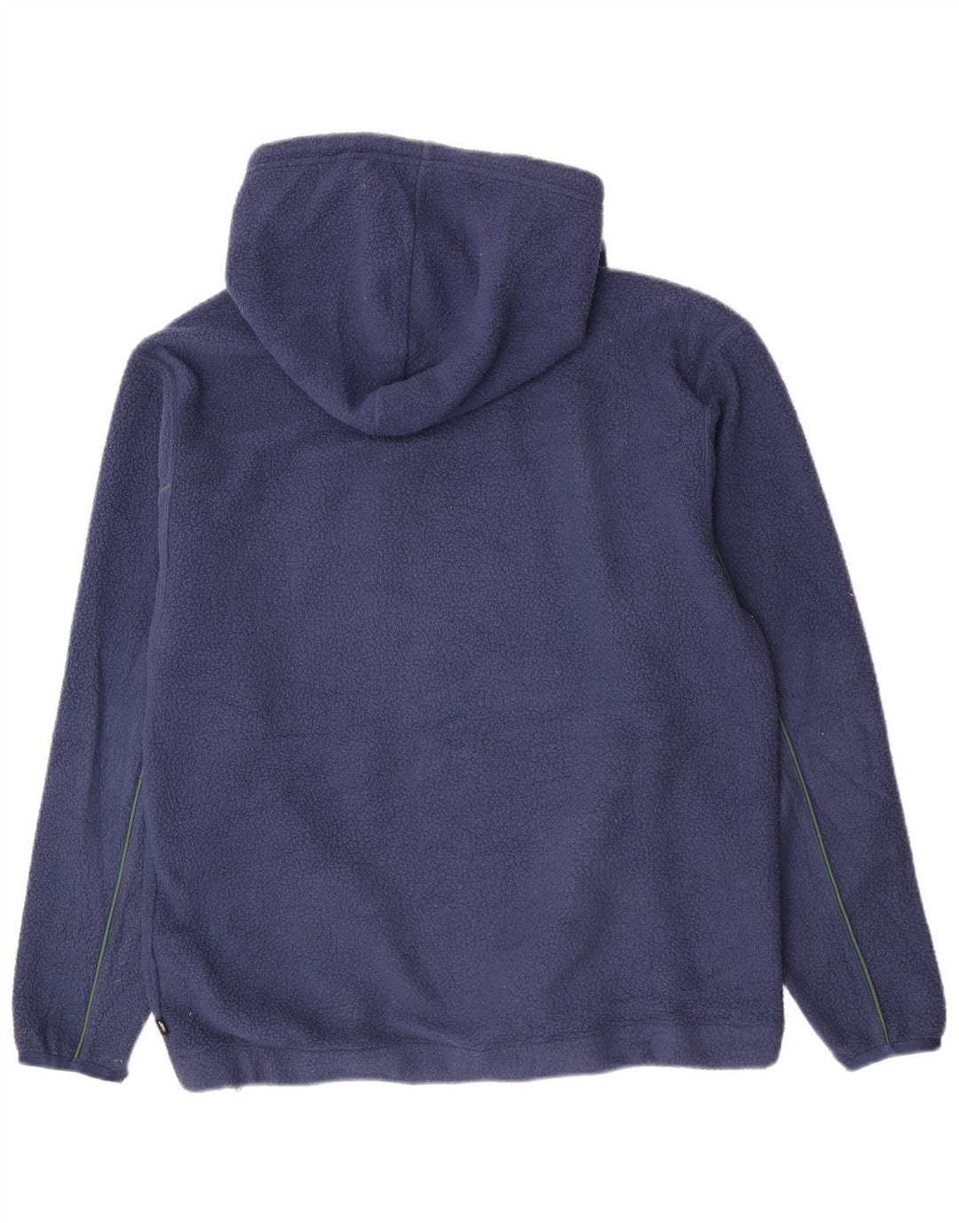 Maglia in pile con cappuccio Nike da uomo grande in poliestere blu navy