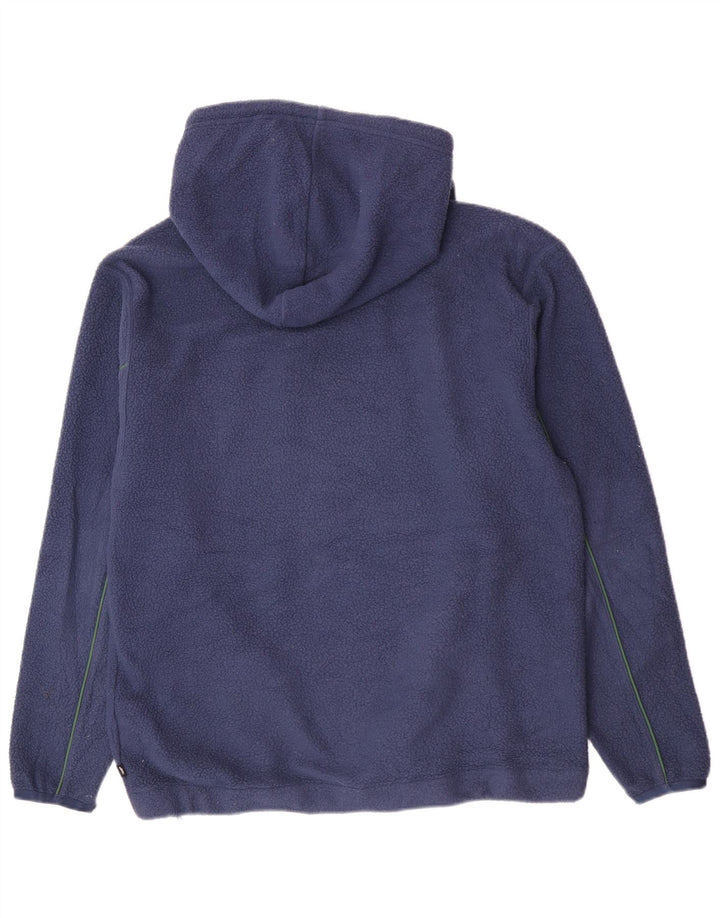 Maglia in pile con cappuccio Nike da uomo grande in poliestere blu navy