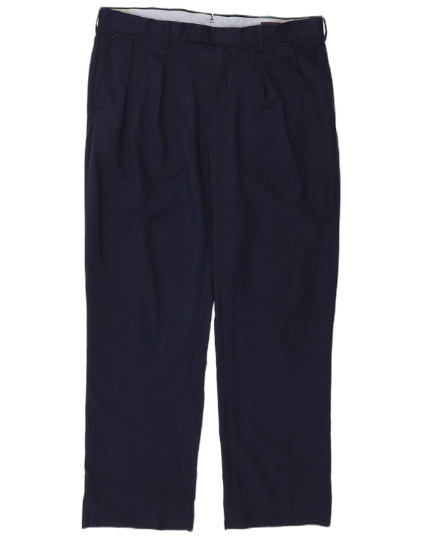 Pantaloni da completo da uomo Polo Ralph Lauren W36 L29 poliestere blu navy