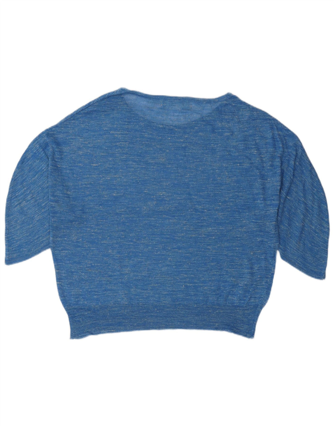 Maglione ZARA da donna con scollo a barchetta, vestibilità ampia, UK 14 Blu medio