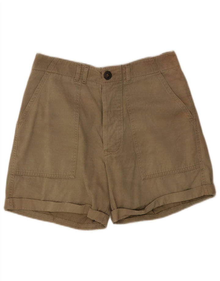 Pantaloncini chino vintage da donna W30 medi color kaki