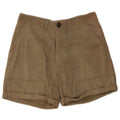 Pantaloncini chino vintage da donna W30 medi color kaki