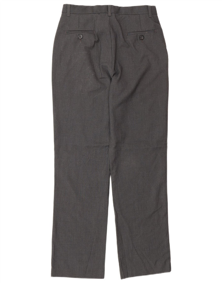 Pantaloni da abito slim da ragazzo Izod 15-16 anni W26 L29 Poliestere grigio