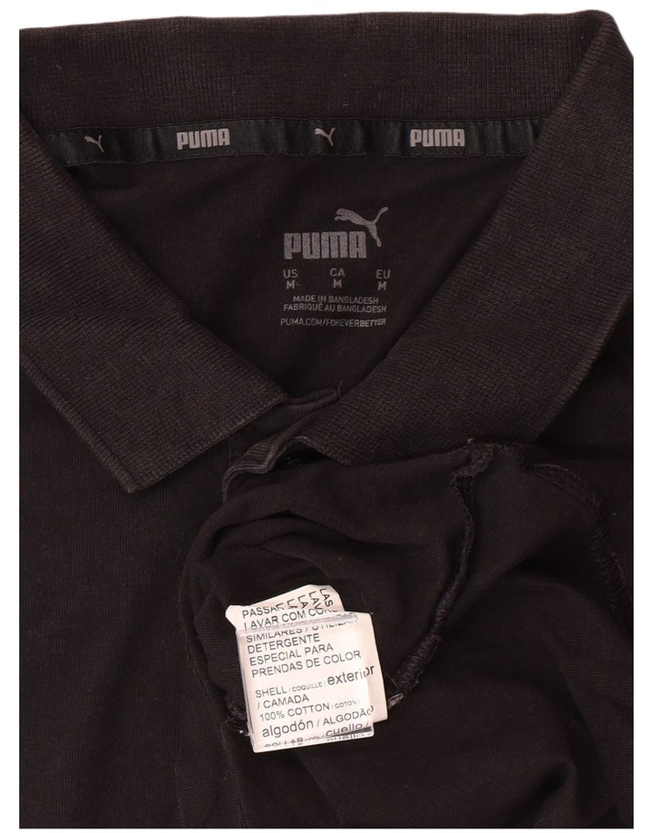 Polo PUMA da uomo in cotone nero medio