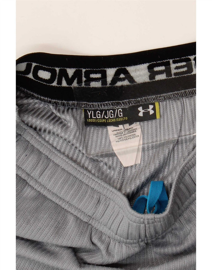 Pantaloncini sportivi Under Armour da bambino 11-12 anni Large in poliestere color block grigio
