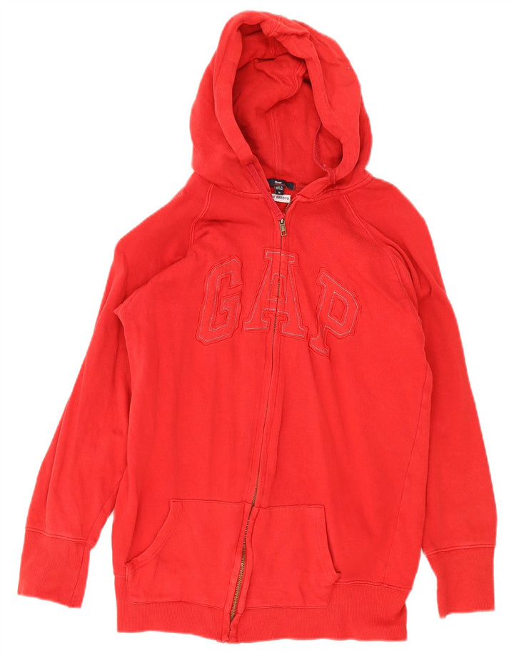 Maglione con cappuccio e zip grafica Gap per ragazzi 11-12 anni Rosso medio