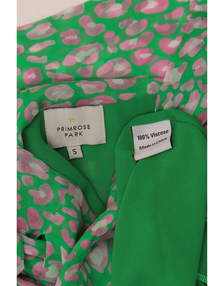 Gonna a portafoglio da donna VINTAGE piccola W33 viscosa screziata verde