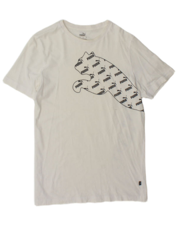 T-shirt grafica da uomo Puma Small bianca