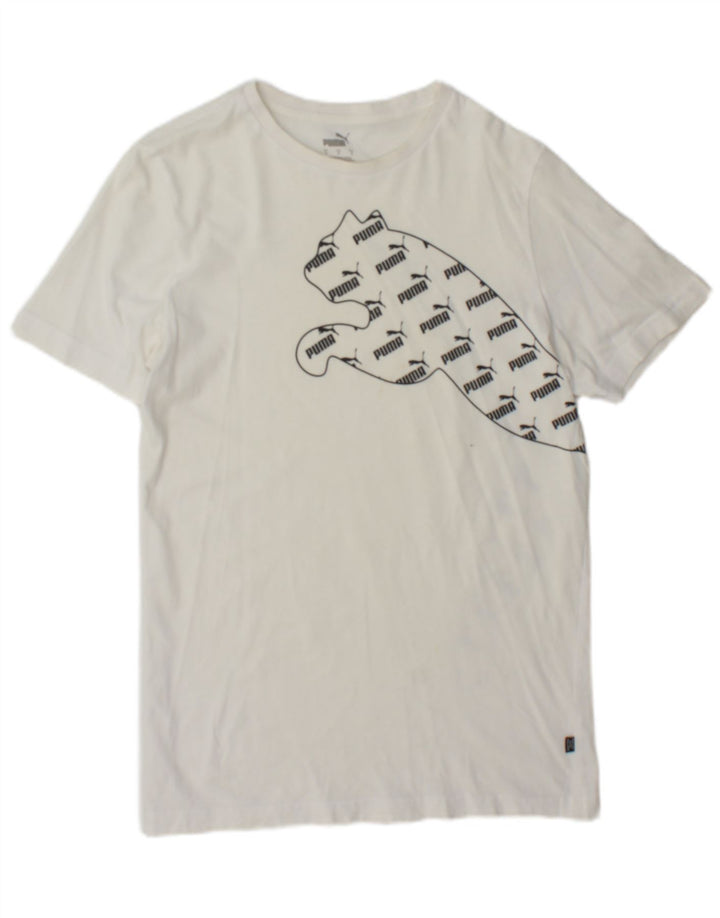 T-shirt grafica da uomo Puma Small bianca