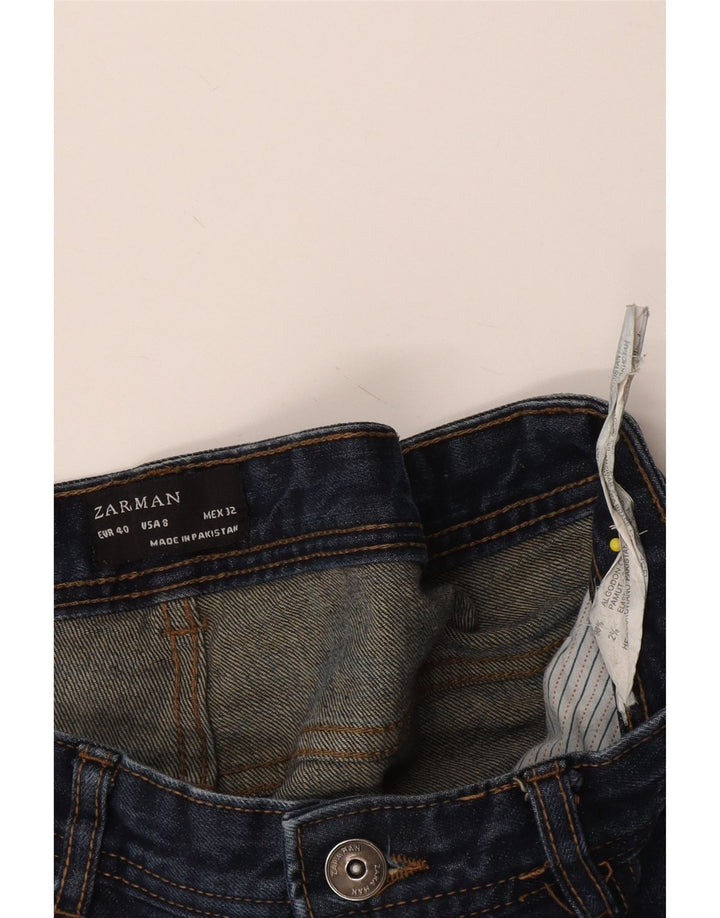 Jeans slim da uomo Zara EU 40 medio W32 L29 cotone blu navy