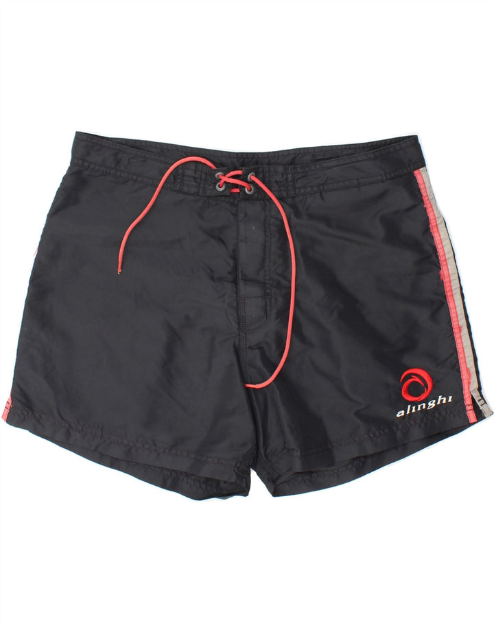 NORTH SAILS Mens Graphic Swimming Shorts Medium  Black Polyamide Vintage North Sails and Second-Hand North Sails from Messina Hembry 