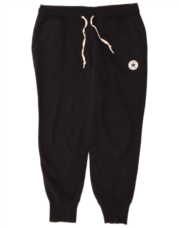 Pantaloni da tuta da donna Converse Joggers UK 14 Medium Black Cotton