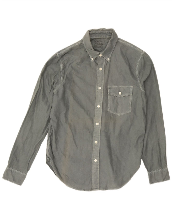 Camicia da uomo ABERCROMBIE & FITCH Cotone grigio medio