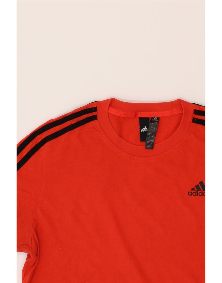 ADIDAS Mens T-Shirt Top Medium Red Cotton Vintage Adidas and Second-Hand Adidas from Messina Hembry 